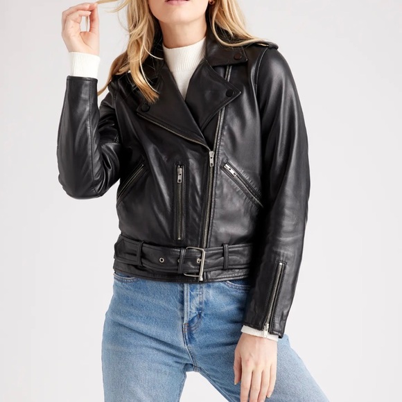 QUINCE 100% Leather Jacket - Picture 2 of 9